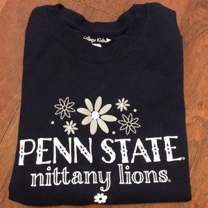 Little girl’s long-sleeved Penn State shirt